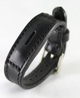 Fitbit Flex 2 Real Leather Band - Replacement Band For Fitbit Flex 2 - Full Grain Fit Bit Flex band (Black, Medium)