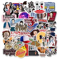 Stranger Things Merchandise Stickers, TV Show Decal Stickers for Laptop Water Bottle Hydroflask Luggage Computer Phone Notebook Cup, Graffitti Patch Sticker for Kids Teens Adult, 50 Pcs