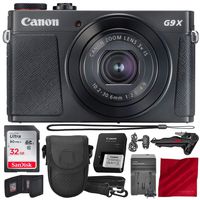 Canon PowerShot G9 X Mark II Wi-Fi Enabled Digital Camera with Xpix Tripod and 32GB Bundle