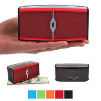 Bluetooth Speakers, Alpatronix AX400 Portable 8W Mini Bluetooth Wireless Rechargeable Stereo Speaker with Mic, Volume/Playback Controls, Passive Subwoofer for Smartphones, Tablets & Computers - Red
