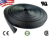 10 FT 5/16" 8mm Black Expandable Wire Cable Braided Sleeving Sheathing Loom Tubing US