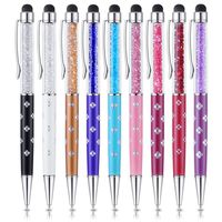 2 in 1 Slim Stylus and Ink Ballpoint Pen for Capacitive Touch Screen iPhone 4S 5 5S 5C 6 6 6S Plus iPad 2 3 4 Pro iPad mini Air Samsung HTC LG (9-Pack Mixed Colours)