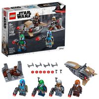 LEGO Star Wars Mandalorian Battle Pack 75267 Mandalorian Shock Troopers and Speeder Bike Building Kit; Great Gift Idea for Any Fan of Star Wars: The Mandalorian TV Series, New 2020 (102 Pieces)