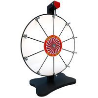 Whirl of Fun Prize Wheel 12 Inch-Whiteboard Tabletop Spinning Wheel with Stand, 10 Slots, Customize, Made in USA