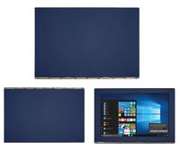 Decalrus - Protective Decal for Lenovo Yoga Book (10.1" Screen) Tablet Blue Carbon Fiber Skin Skins Decal for case Cover wrap CFyogabook10Blue