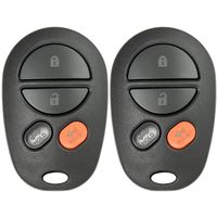 Keyless2Go New Keyless Entry Remote Car Key Fob 4 Button Replacement for FCC GQ43VT20T (2 Pack)
