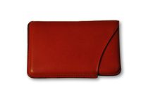 Budd Leather Company Slide Out Business Card Case, Red (603100-9)