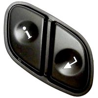 APDTY 012232 Driver Information Switch Info/Enter Button Mounts In Steering Wheel Fits Rainier Escalade Avalanche Silverado Suburban Tahoe Trailblazer Envoy Sierra Yukon Hummer (Replaces 21997739)
