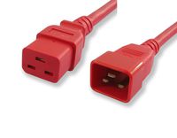 Lynn Electronics  C19C2020ARD-4F  20-Amp/250-volt  4-Feet Power Cord IEC 60320 C19 to IEC 60320 C20,  Red