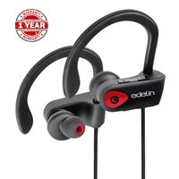 Bluetooth Headphones Edelin - Wireless Earbuds with Mic HD Stereo Noise Cancelling Waterproof IPX7 for Sport Running Gym - Earphones Compatible iPhone 8 X Samsung Galaxy S9 Android iOS - Headset