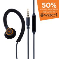 EcoSurvivor IPX4 Sweat Resistant Earbuds with Mic, In-Line Controller, Flexible Ear Loops, 3 Silicone-Gel Cushions, Premium Sound Quality, Great In-Ear Headphones, Outdoors, Gray, 37602