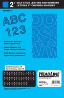 Headline Sign 31214 Stick-On Vinyl Letters and Numbers, Blue, 2-Inch