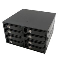Syba Full Metal 8 Bay 2.5" Sata HDD & SDD Mobile Rack Minisas Interface for 5.25" Drive Bay Components Other SY-MRA25052