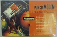 Megahertz 14.4/14.4 Data Fax PC Card Modem with XJACK