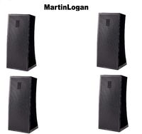 MartinLogan (2 Pairs) Surround Folded Tweeter Bluetooth Speaker Set of 1 Gloss Black 5 (Motion 4i) Bundle