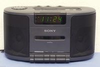 Sony Dream Machine Dual Alarm Clock Radio Cassette Tape Player Stereo Icf-cs650