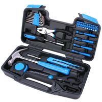 Best Choice 40-Piece All Purpose Household Tool Kit - Includes All Essential Tools for Home, Garage, Office and College Dormitory Use