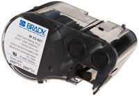 Brady M-33-427 Vinyl B-427 Black on White/Clear Label Maker Cartridge, 4" Width x 1-1/2" Height, For BMP51/BMP53 Printers