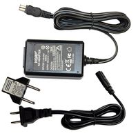 HQRP Replacement AC Adapter/Charger Compatible with Sony HandyCam DCR-TRV110, DCR-TRV120, DCR-TRV130, DCR-TRV140 Camcorder with USA Cord & Euro Plug Adapter