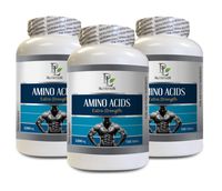 Workout Supplements for Men - Amino ACIDS 2200mg - Extra Strength - l-arginine Nitric Oxide Booster - 3 Bottles 450 Tablets
