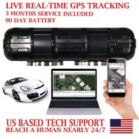 AES RGT90 GPS Tracker SMS Locator Mini Portable Vehicle Locating Tracking Device with Waterproof Magnetic Case works up to 90 days on a single charge