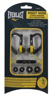 Everlast "Right Hook" Sports Earhook Style Stereo Earbuds with Microphone - Retail Packaging - Yellow