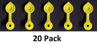 Yellow GAS CAN VENTS- Pick a Pack Yellow Fuel Gas Can Vent Cap Chilton Briggs Rotopax Gott Anchor Multipack Pricing (20)
