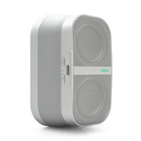 POW Mo Expandable Wireless Speaker + Universal Click Mount & Wallet, Compatible with iPhone & Android Devices, Snow