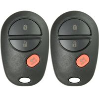 Keyless2Go New Keyless Entry Remote Car Key Fob 3 Button Replacement for FCC GQ43VT20T (2 Pack)