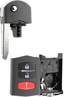 KeylessOption Keyless Entry Remote Key Fob Shell Case Button Pad Flip Key Cover Housing For Mazda