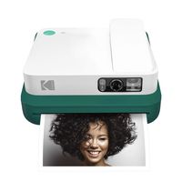 KODAK Smile Classic Digital Instant Camera with Bluetooth (Green) 16MP Pictures, 35 Prints Per Charge - Includes Starter Pack 3.5 x 4.25 Zink Photo Paper, Sticker Frames Edition