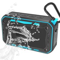 Portable Mini Outdoor Shower water Resistant IP67 Wireless Bluetooth 4.1 Speaker Enhanced Bass Loud Volume, Cycling,Beach Home Built-in Mic Handsfree Calling FM Radio TF Card AUX,With bike bracket