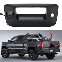 POWLAB Tailgate Handle Backup Camera Tailgate Handle Rear View Camera Tailgate Handle with Camera for Chevrolet GMC Silverado Sierra 07-13