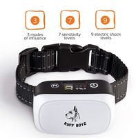 RUFF BOYZ Dog Bark collar-Humane and Effective Anti Bark for Large Dogs Small Dogs and Medium Dogs- Rechargeable Bark Collar with Sound Warning and Vibration Bark Control Collar