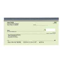 Top Tear Green Safety Personal Checks - Value Priced (1 Box of Singles, Qty. 125)