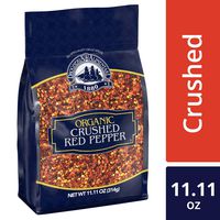 D&A Organic Crushed Red Pepper (Bulk Bag of Chili Flakes Resealable), 11.11 Ounce