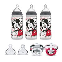 NUK Disney Baby Bottle & Pacifier Newborn Set, Mickey Mouse