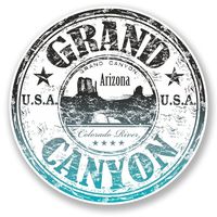 2 x 10cm/100mm Grand Canyon Arizona USA Vinyl Sticker Decal Laptop Travel Luggage Car iPad Sign Fun #6518