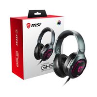 MSI Immerse GH50 7.1 Surround Sound RGB Mystic Light Metal Construction Foldable Headband Design Gaming Headset