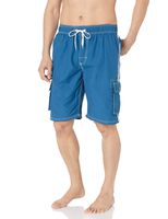 Kanu Surf Men's Barracuda Swim Trunks (Regular & Extended Sizes), Denim Blue, XX-Large