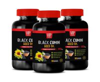 Weight Management Supplements for Women - Black Cumin Seed Oil 500MG - Immune System Booster - Black Seed Oil Natural - 3 Bottles 270 Vegetable Capsules