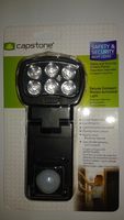 6 Light Deluxe Compact Motion Activated Light (Black) Batteries Not Included
