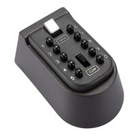 Wall Mounted Key Lock Box with 10-Digit Push Button Combination - Perfect for Guests, Tenants, Realtors, Contractors, Spare Key Storage at Home or Office - Exterior Waterproof Cover and Mounting Kit