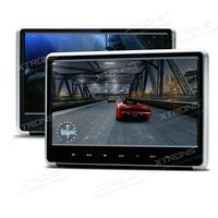 XTRONS Silver 2X 11.6 Inch Pair HD Digital Touch Panel Car Auto Headrest Active DVD Player Kid Games Built-in HDMI Port