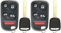 KeylessOption Keyless Entry Car Remote Fob With Uncut High Security T5 Ignition Transponder Key Replacement For OUCG8D-440H-A (Pack of 2)