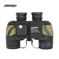 Aomekie Marine Binoculars with Rangefinder Compass 7x50 Militry Binocular Waterproof BAK4 Prism Lens for Navigation Bird Watching Boating and Hunting