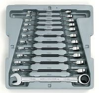 GEARWRENCH 12 Pc. 12 Point Ratcheting Combination Metric Wrench Set - 9412