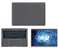 Decalrus - Protective Decal for 2016 Apple MacBook Pro 13 (13.3" Screen) Laptop Grey Carbon Fiber Skin Skins case Cover wrap CF16MacbookPro13Grey