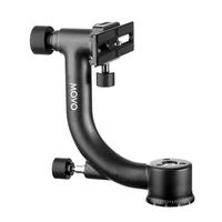 Movo GH600 Vertical, Portrait Mount Carbon Fiber Gimbal Tripod Head with Arca-Swiss Quick-Release Plate