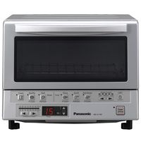 Panasonic FlashXpress Compact Toaster Oven with Double Infrared Heating, Crumb Tray and 1300 Watts of Cooking Power – 4 Slice Countertop Toaster Oven - NB-G110P (Stainless Steel)
